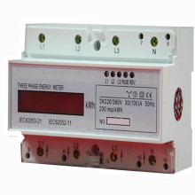 Three Phase Digital Display DIN Rail Energy Meter